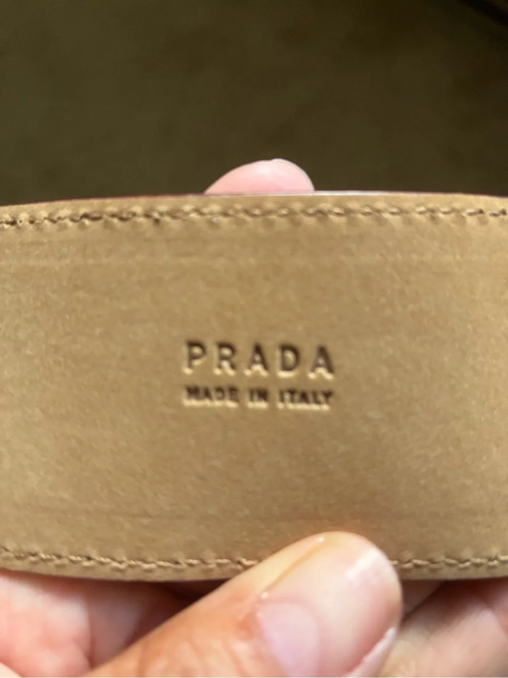Authentic Prada Brown Leather Belt with Dragon Snake Gold Serpent Buckle - Picture 9 of 15